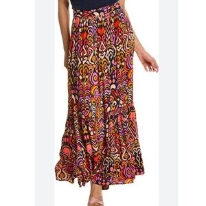 Boden Gracee Crinkle Maxi Skirt with pockets Size 8R